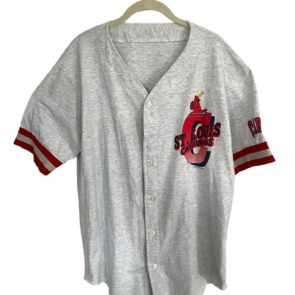 Vintage 1992 St. Louis Cardinals MLB Button Up Baseball Jersey - Picture 1 of 6